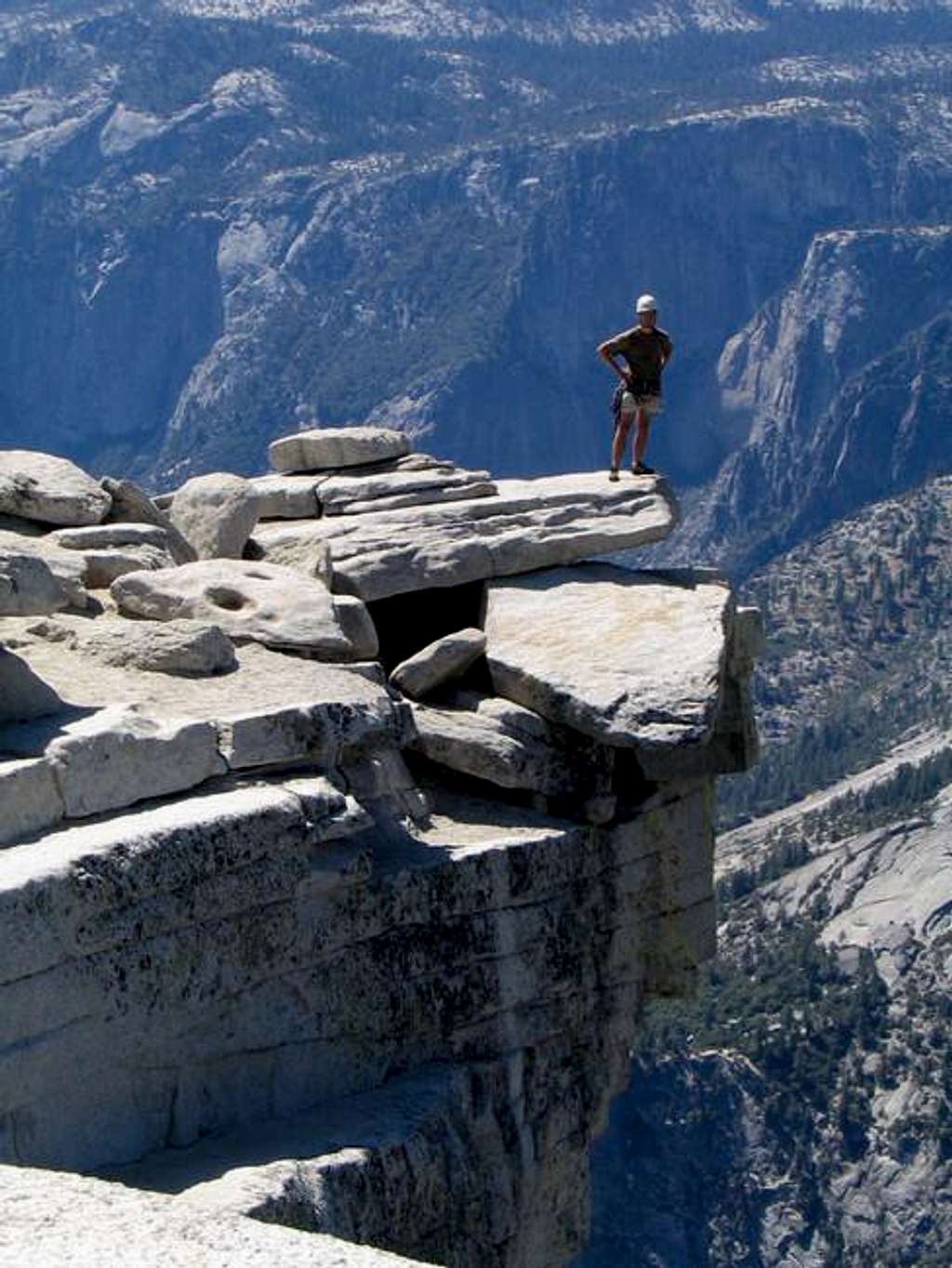 On the summit of Half Dome...