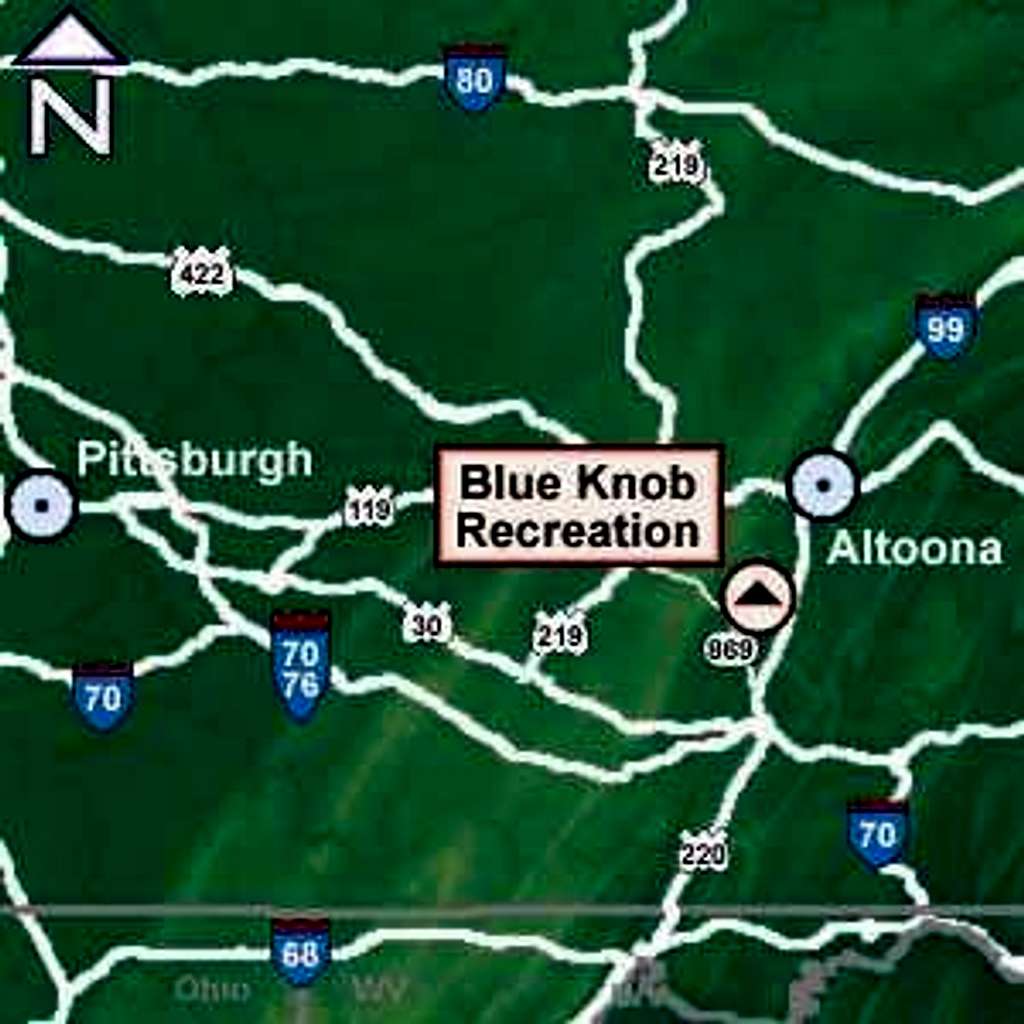 Road map to Blue Knob. From...