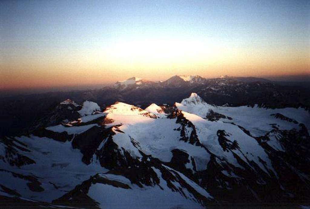 View north at sunrise from...