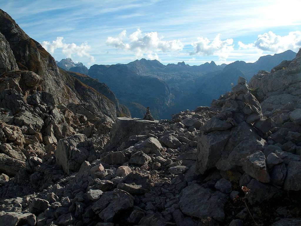 The Hochgschirr saddle in the late afternoon