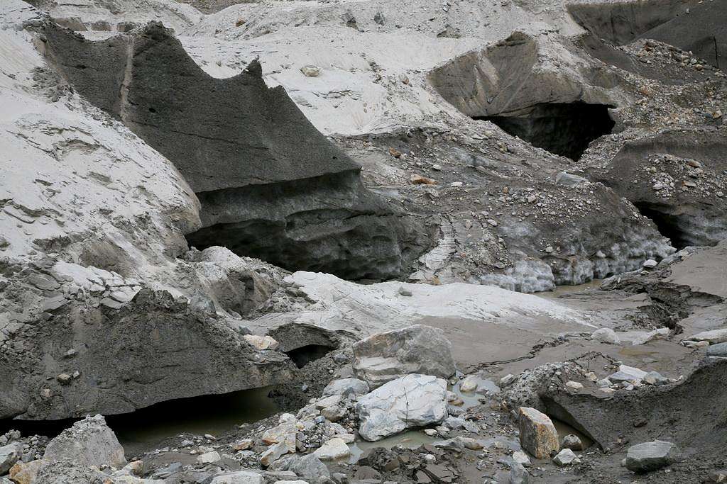 Crevasses on Baltoro Glacier