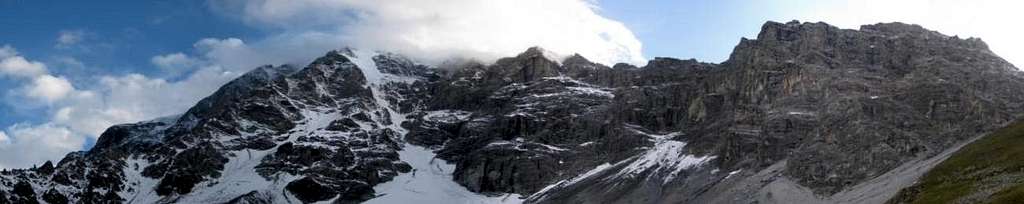 Panorama of the Ortles east face