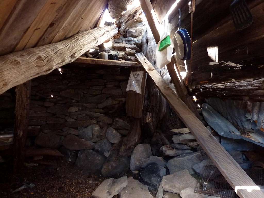 Inside the Summit Hut