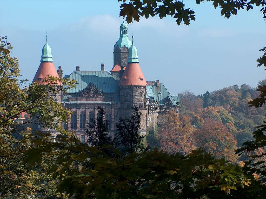 The Książ castle, in the heart of the mountain