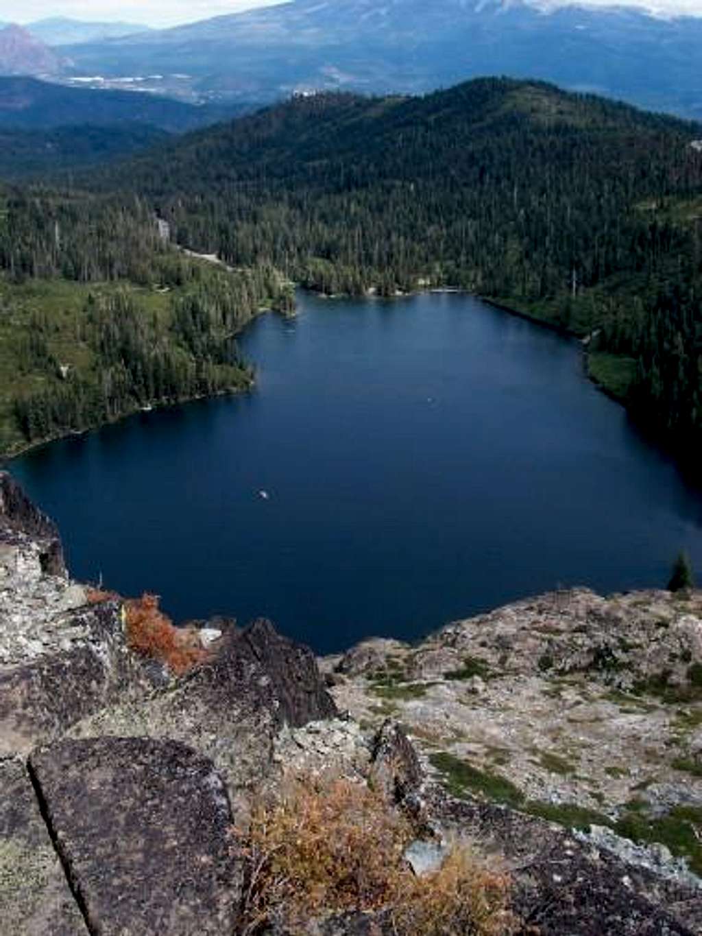 Looking down on Castle Lake...