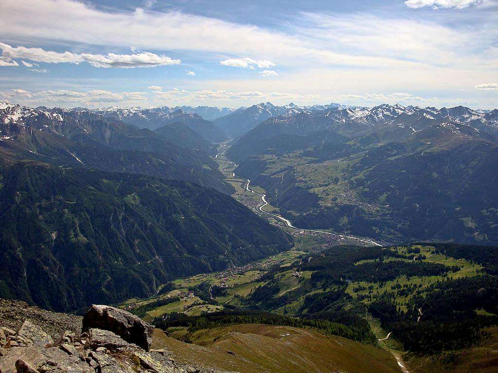 Hohe Aifner Spitze summit view (SW)