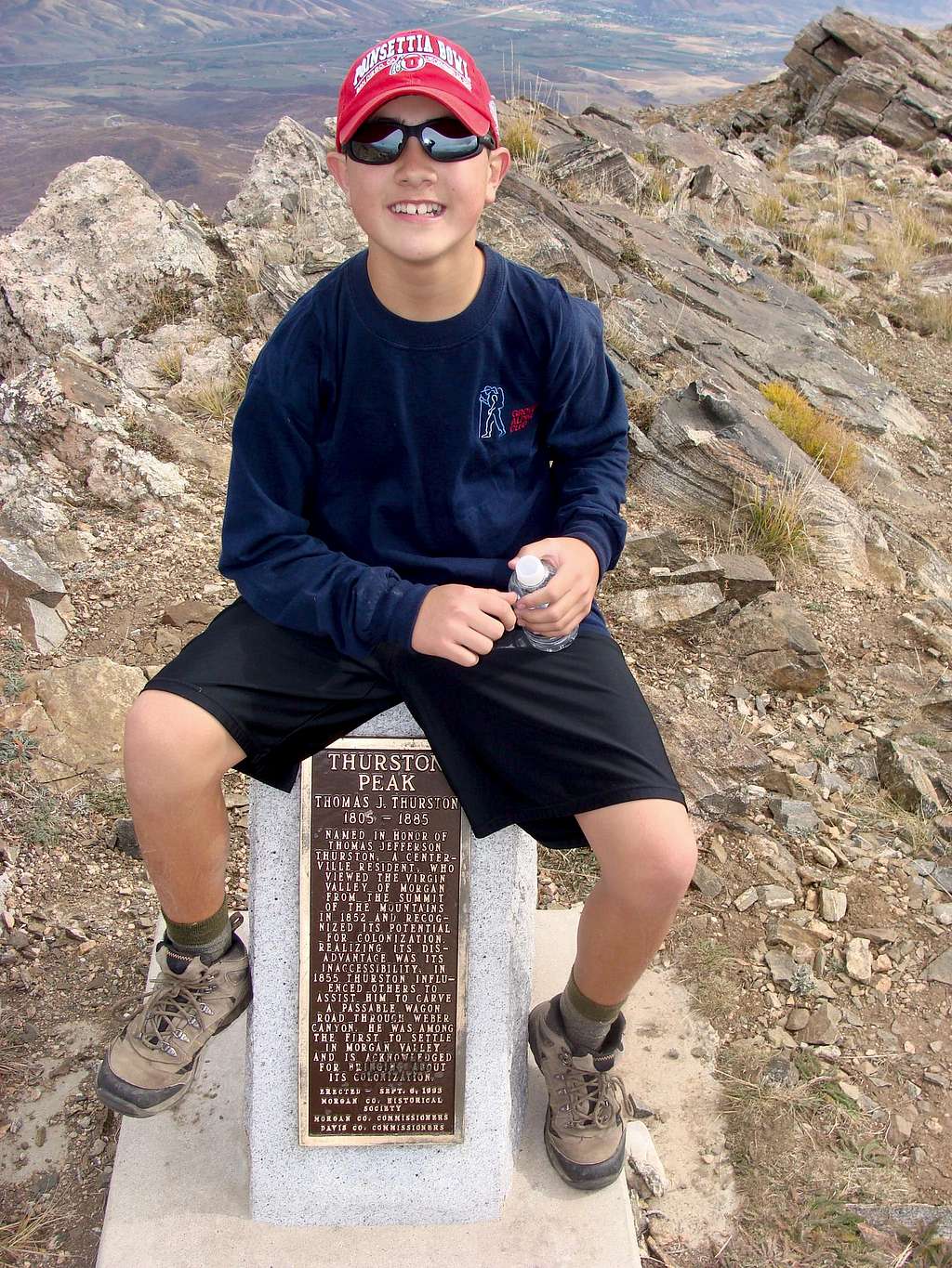 Liam on the summit