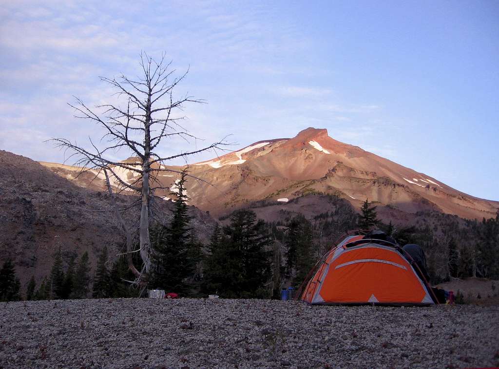 Camp below South Sister, Descutes National Forest