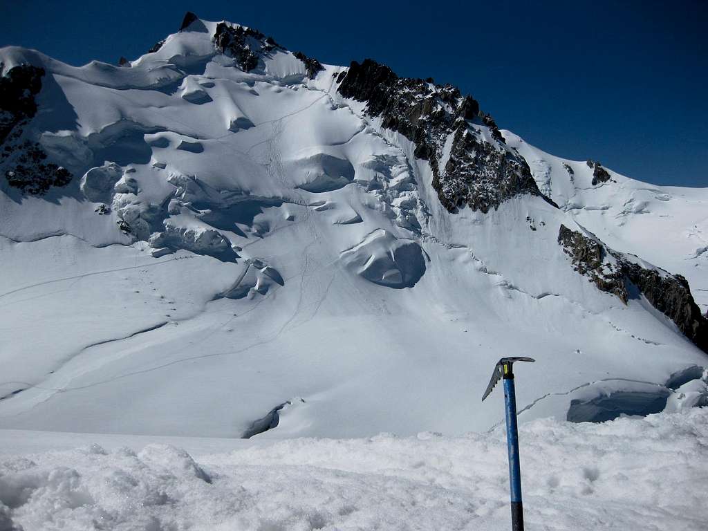Seracs on the slopes of Mont Blanc