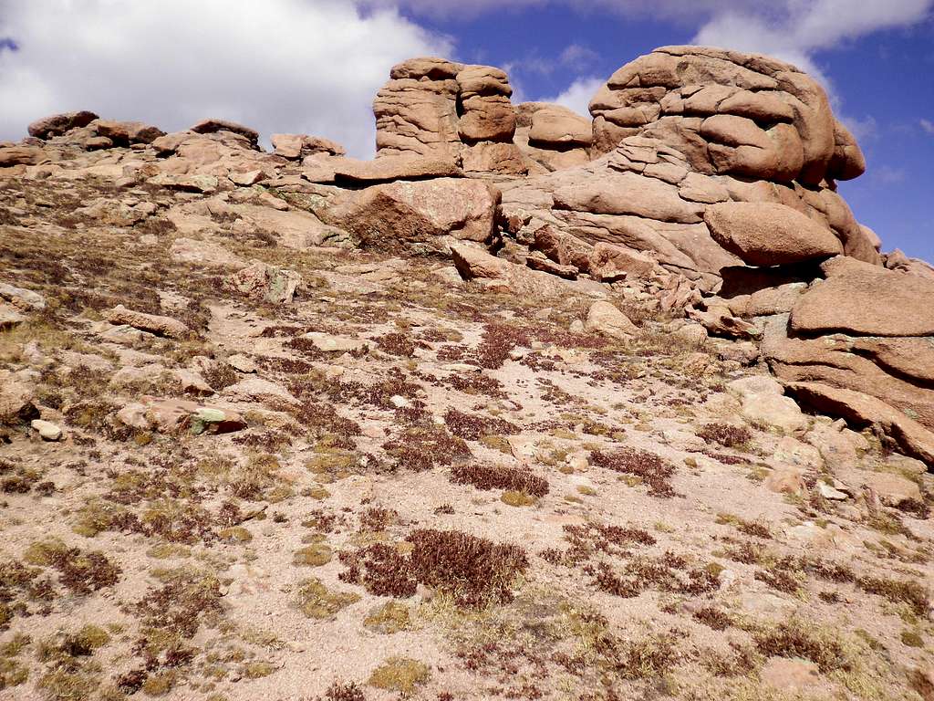 Approaching summit from east