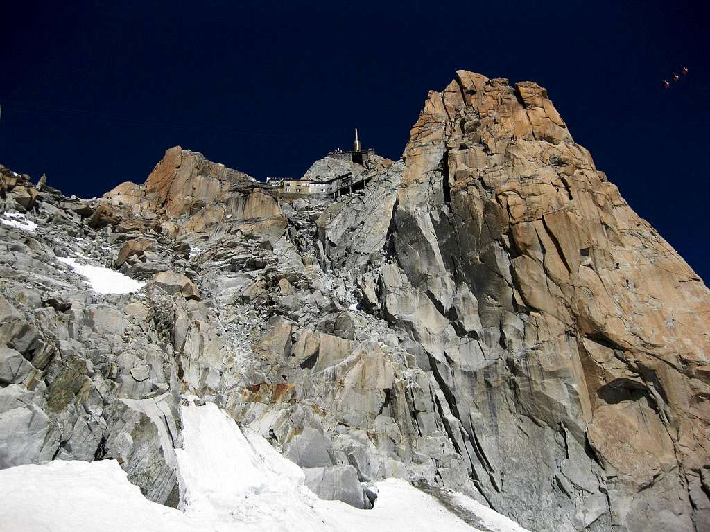 Aiguille du Midi from Vallee Blanche