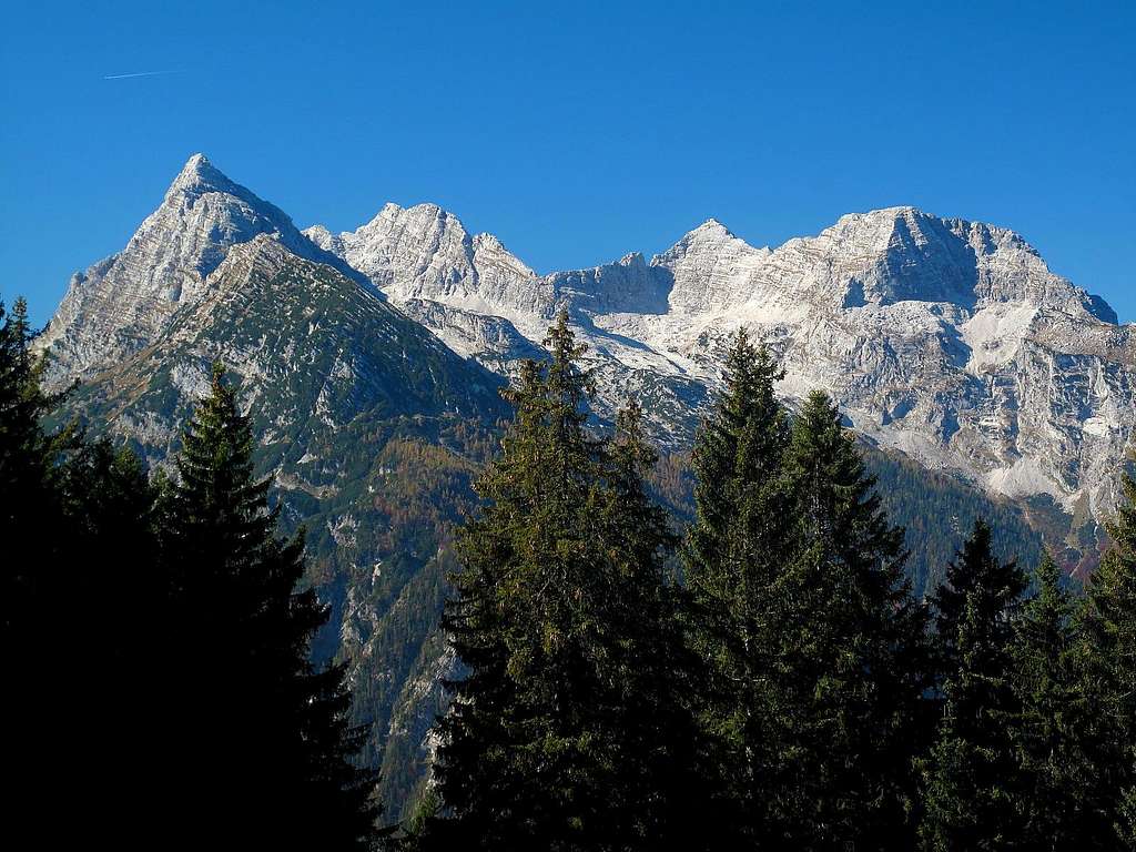 The Loferer Steinberge group seen from Litzlalm