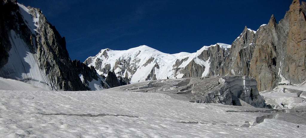 Mont Blanc from the Glacier du Geant