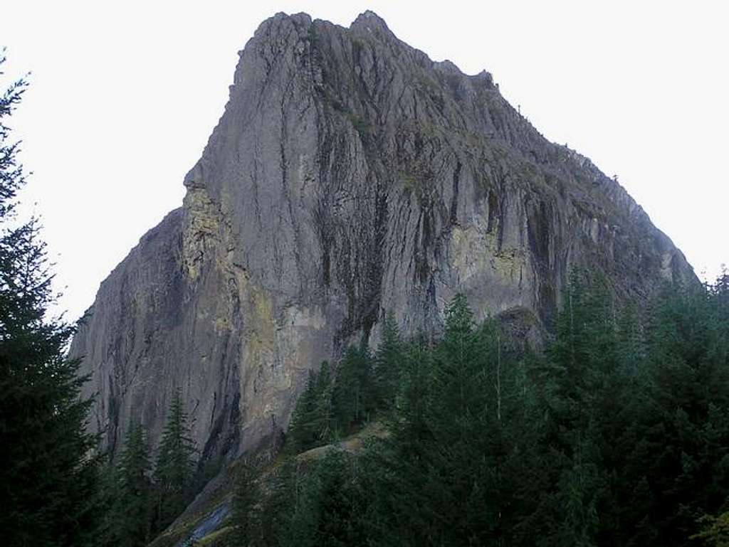 The east face of Wolf Rock.