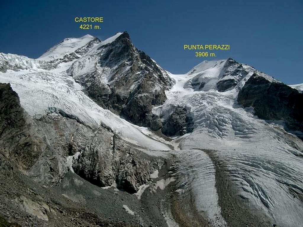 Castore and Punta Perazzi