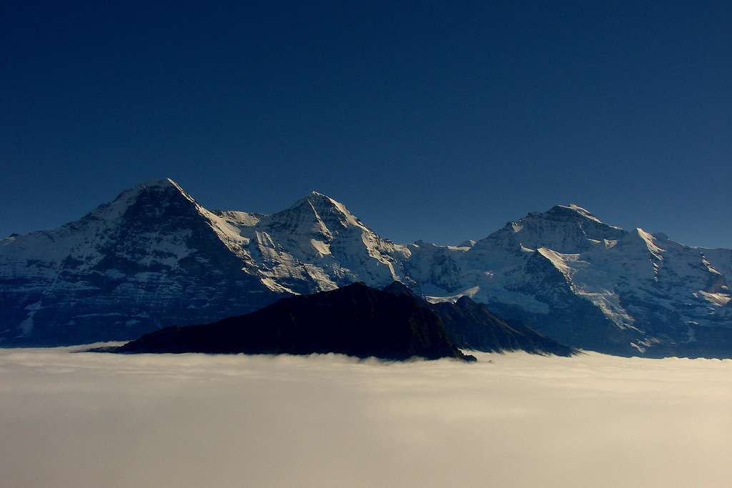 Eiger, Mönch and Jungfrau in a sea of clouds