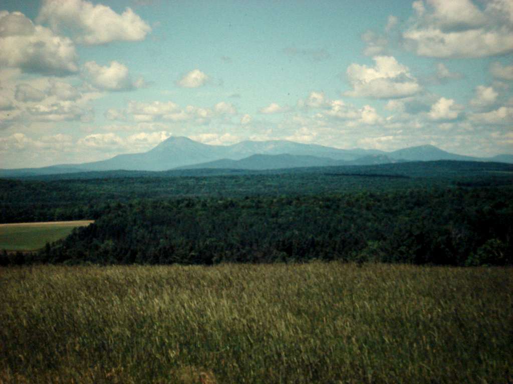 Katahdin from a meadow on the way to Patten