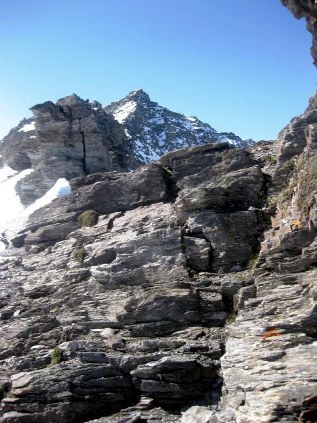 On the North ridge of the Madritschspitze / Cima Madriccio
