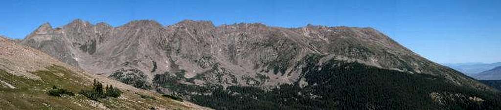 Panorama of the ridge...