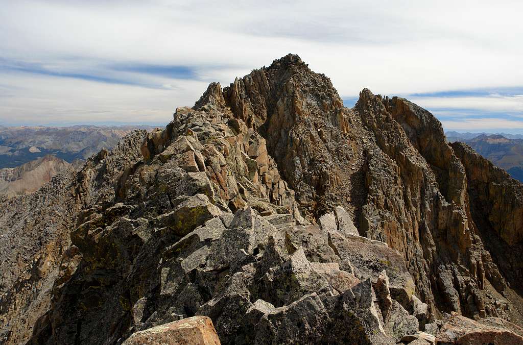 Summit ridge of 
