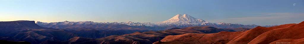 Caucasus line with Elbrus Grandeur...
