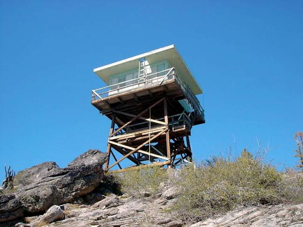 The fire lookout is unmanned...