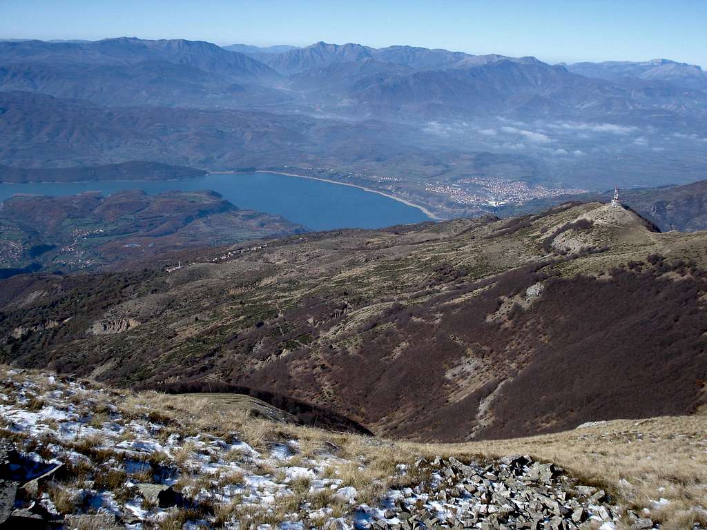 Stogovo: view to Debar's lake