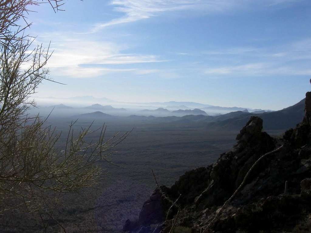 Looking south toward Tucson and beyond