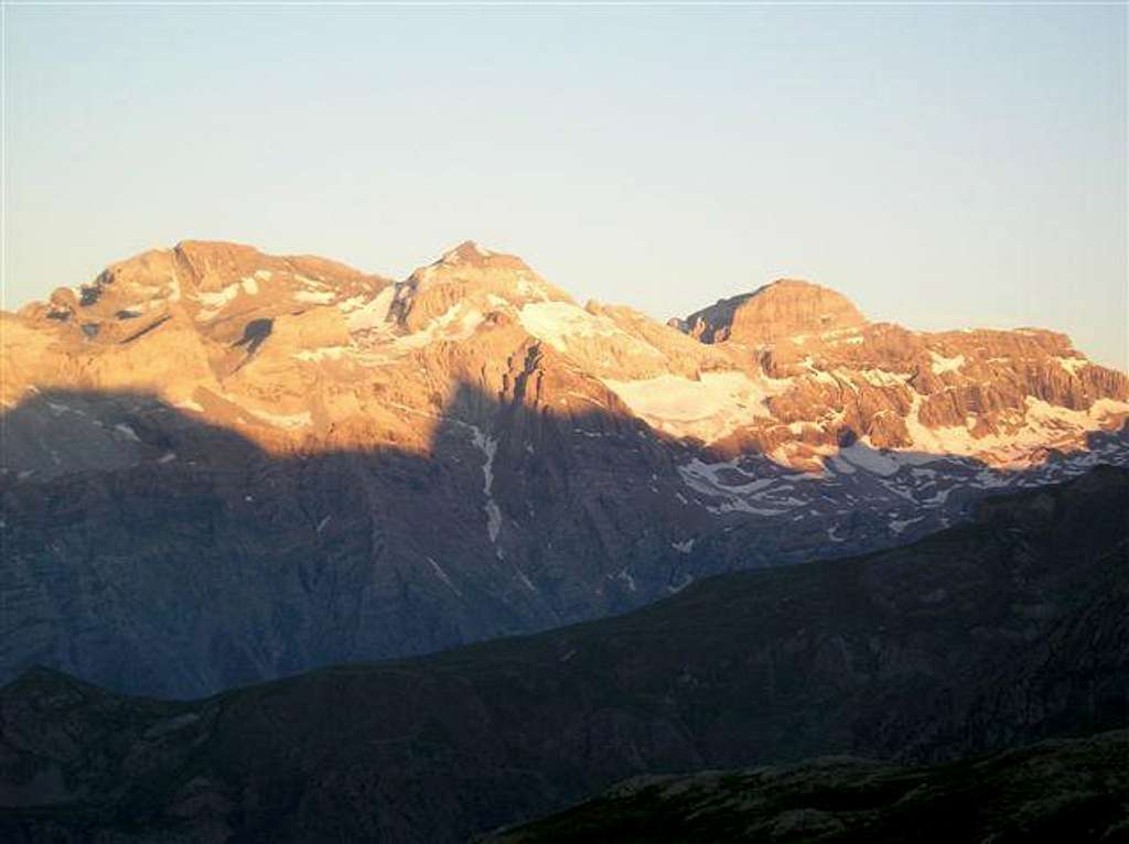 Monte Perdido from Sierra de Lliena
