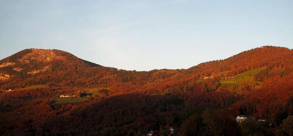 Gaisberg (1283m) and Gersberg in autumn color