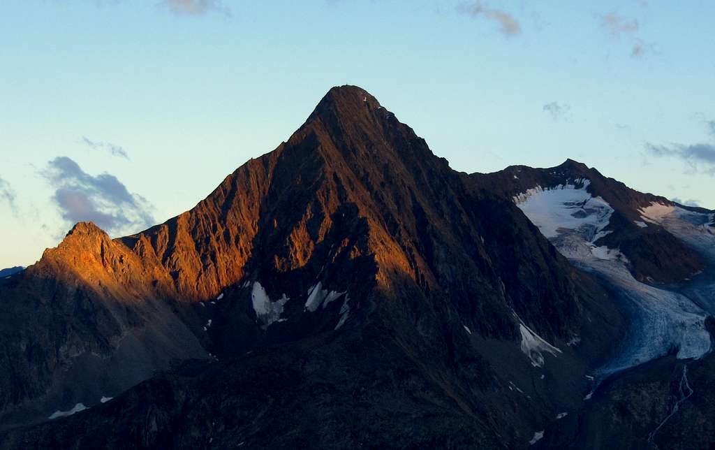 Last Light on the NW Face