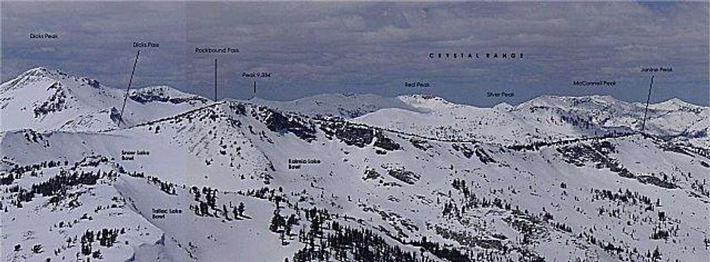 View NW from Mt. Tallac.

...