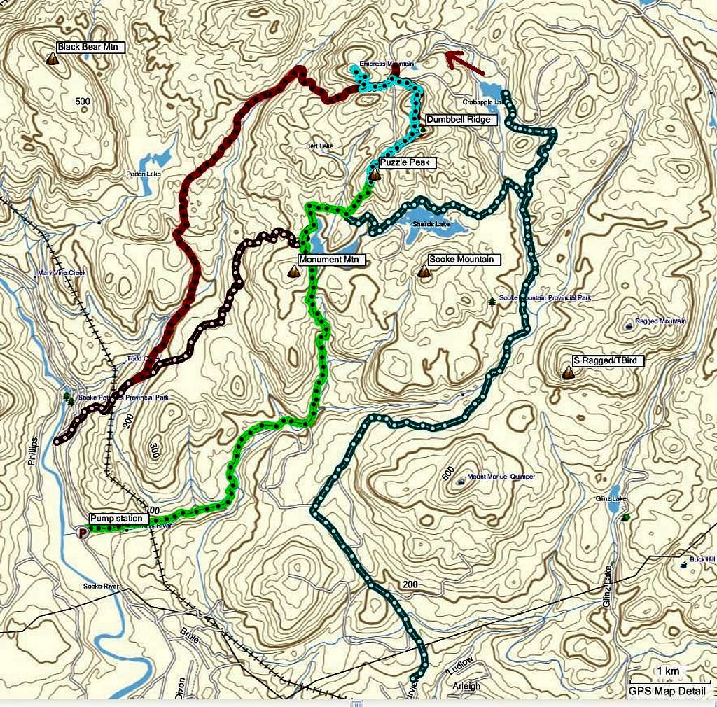 Empress Mountain Tracklogs