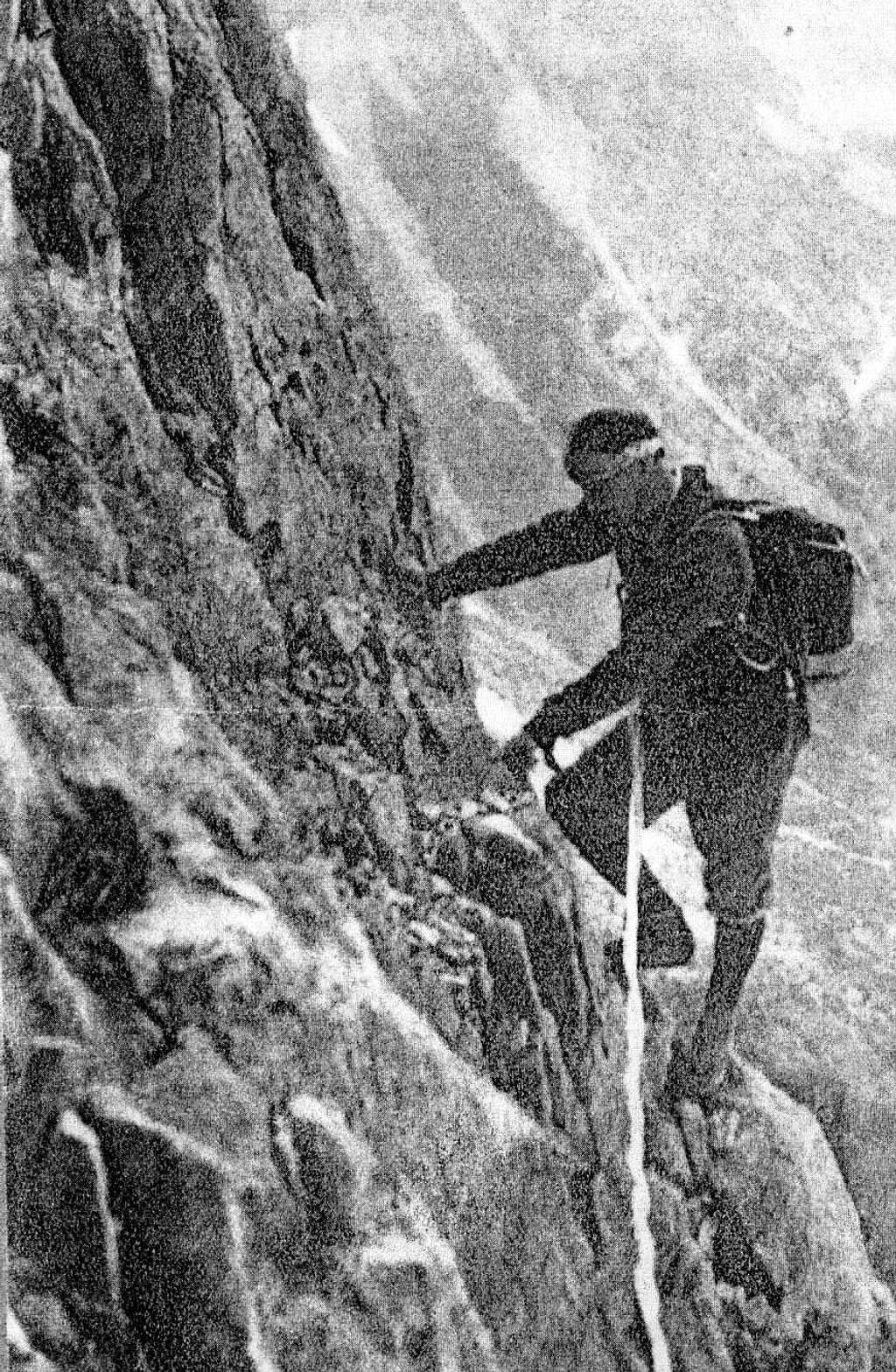 Fritz Eske on Mt. Briaset 1960
