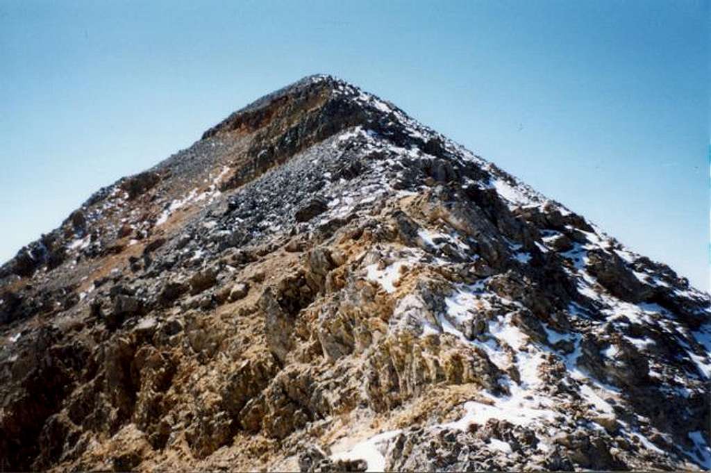Diamond peak, summit ridge
