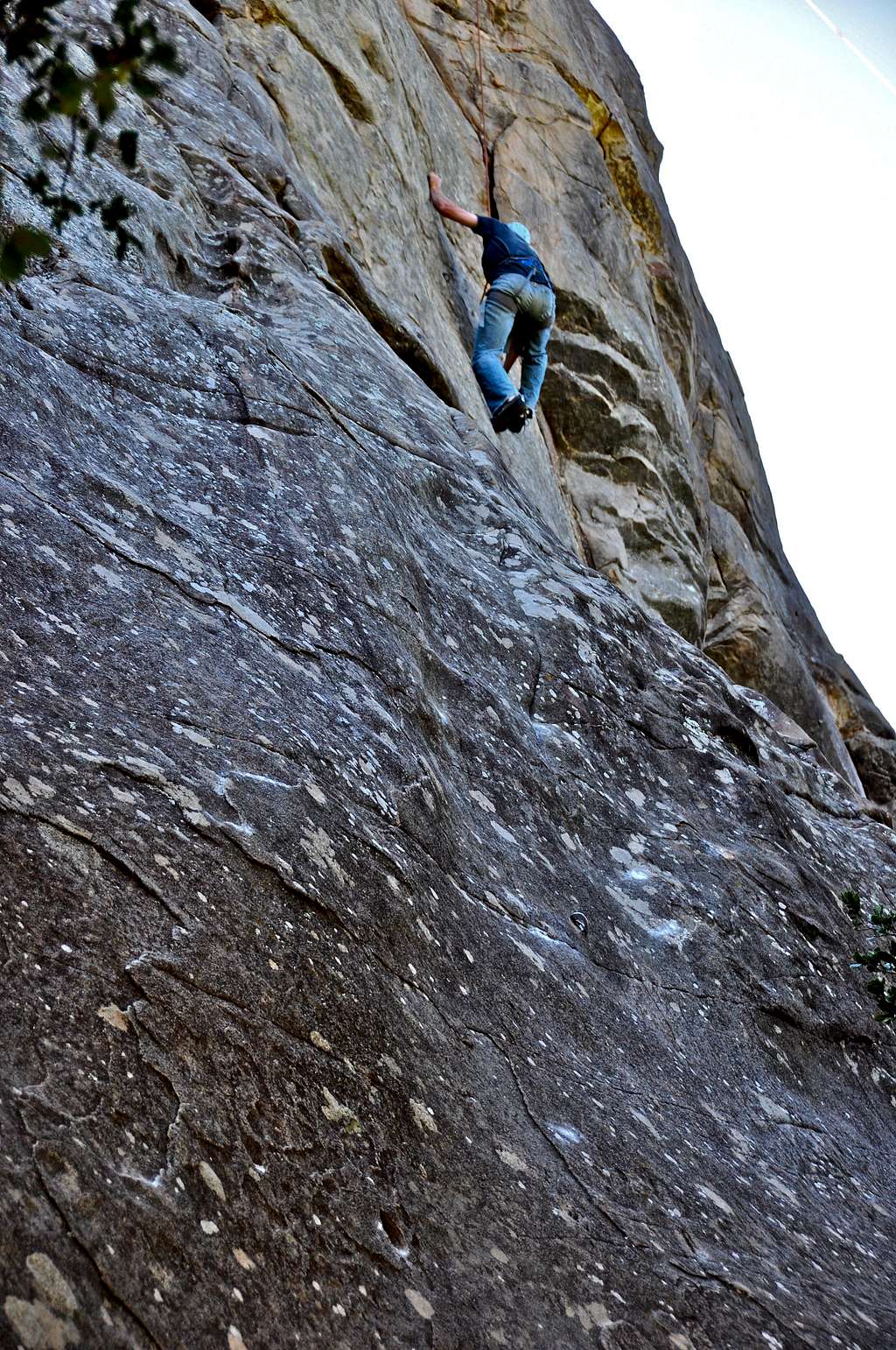 Keith after the lower slab