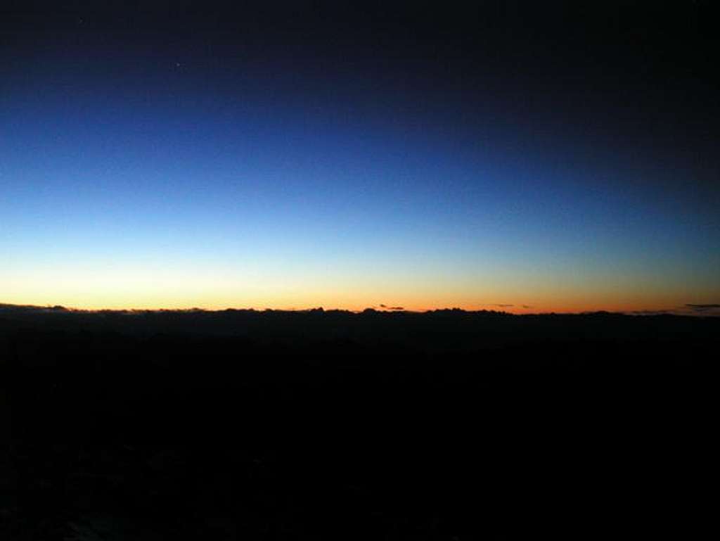 Beautiful sunrise above Monte...