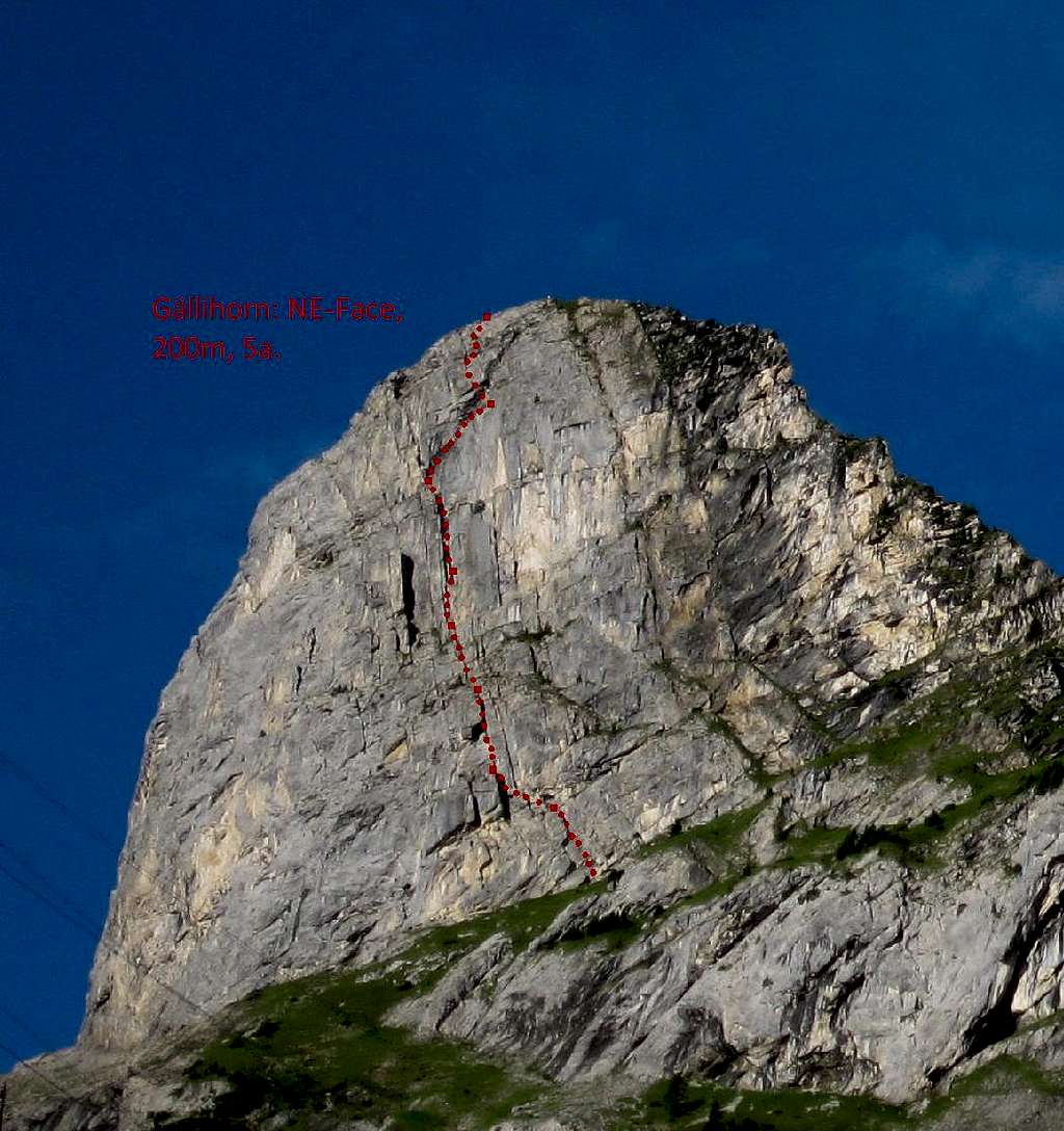 Gällihorn NE-face