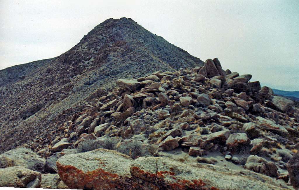 Zinc Hill north summit from the northwest ridge
