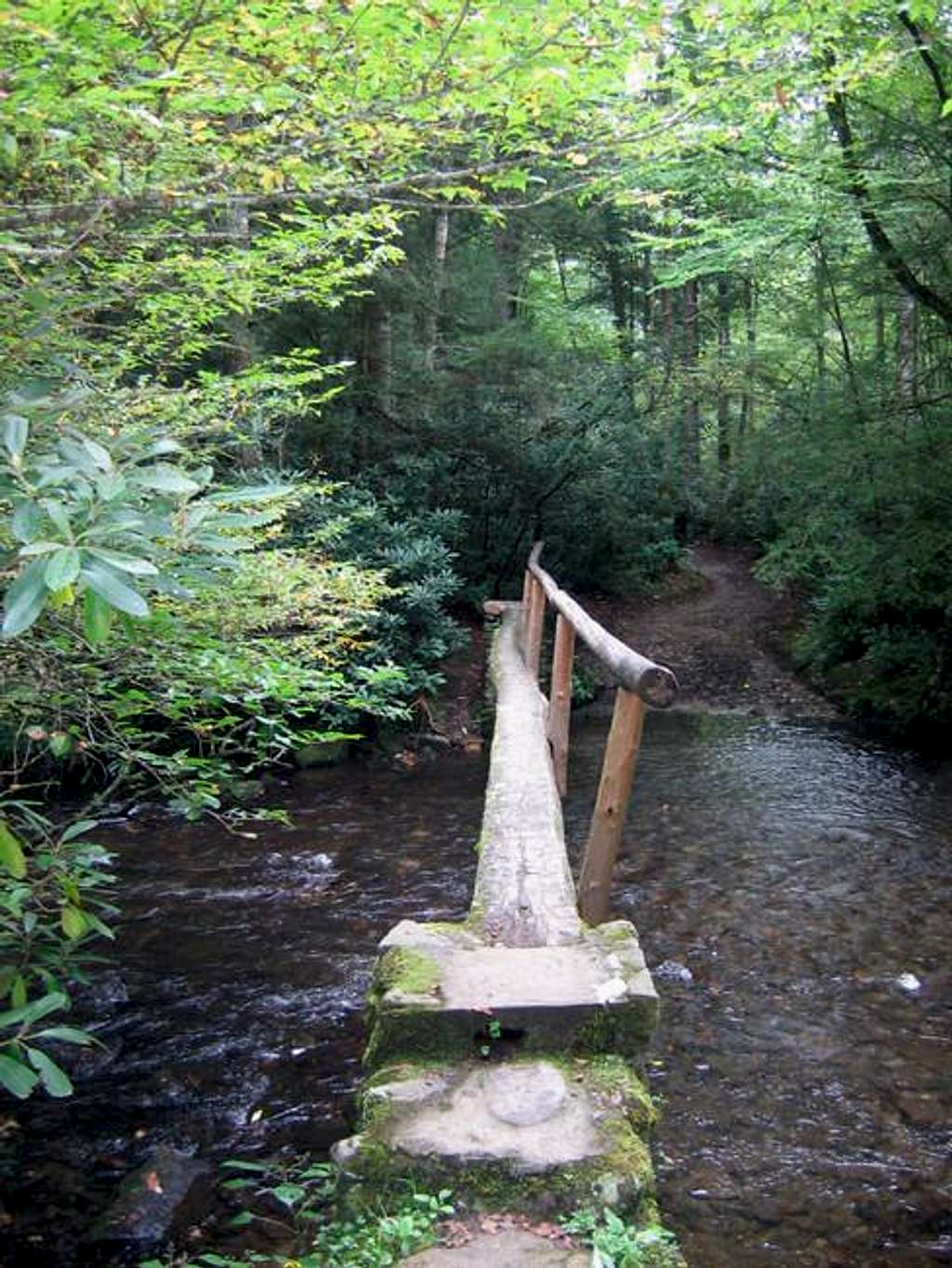 Typical stream crossing along...