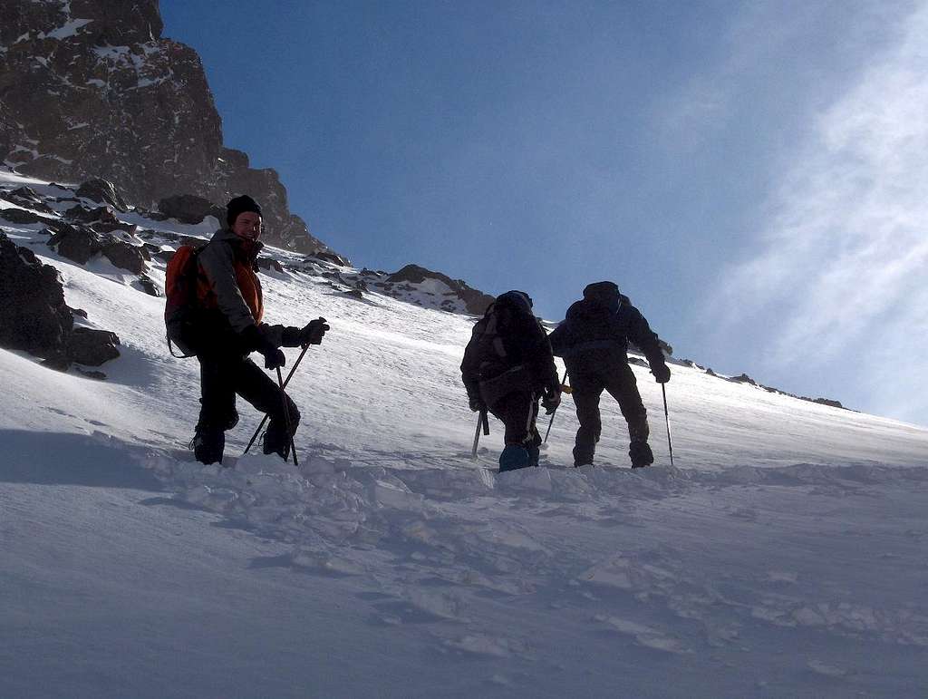 Climbing Toubkal in the winter