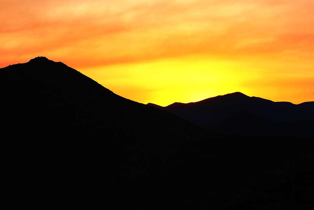 Firey Tecate Peak Sunset