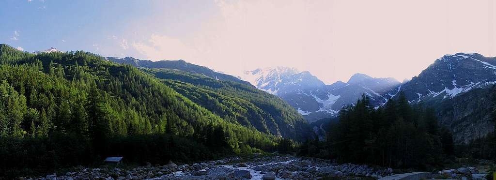 Monte Rosa massif - seen from Pecetto