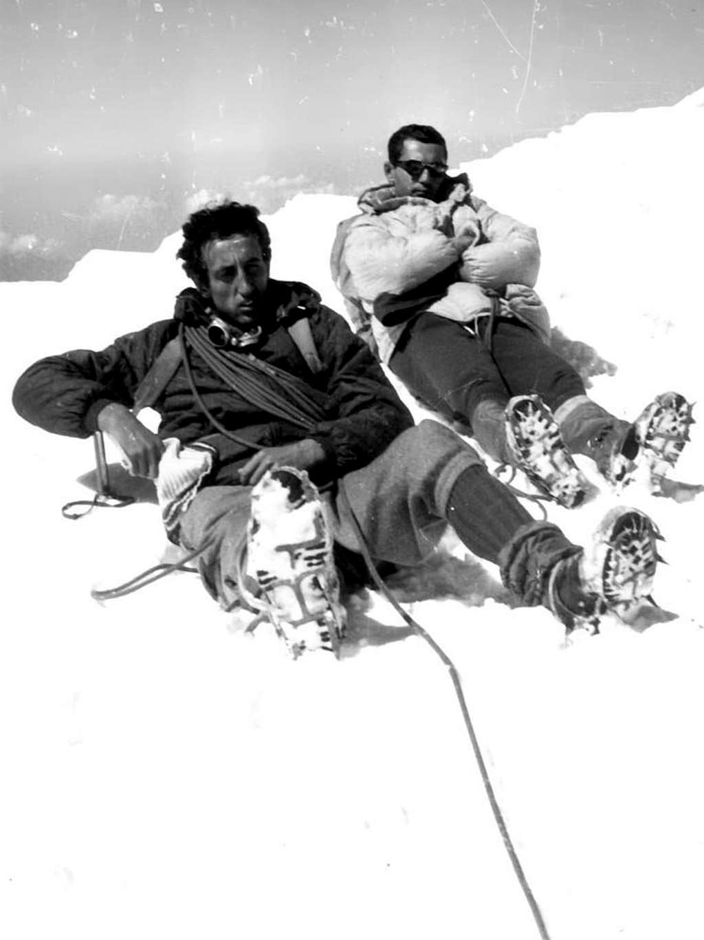 MOUNT BLANC SUMMIT after BRENVA 