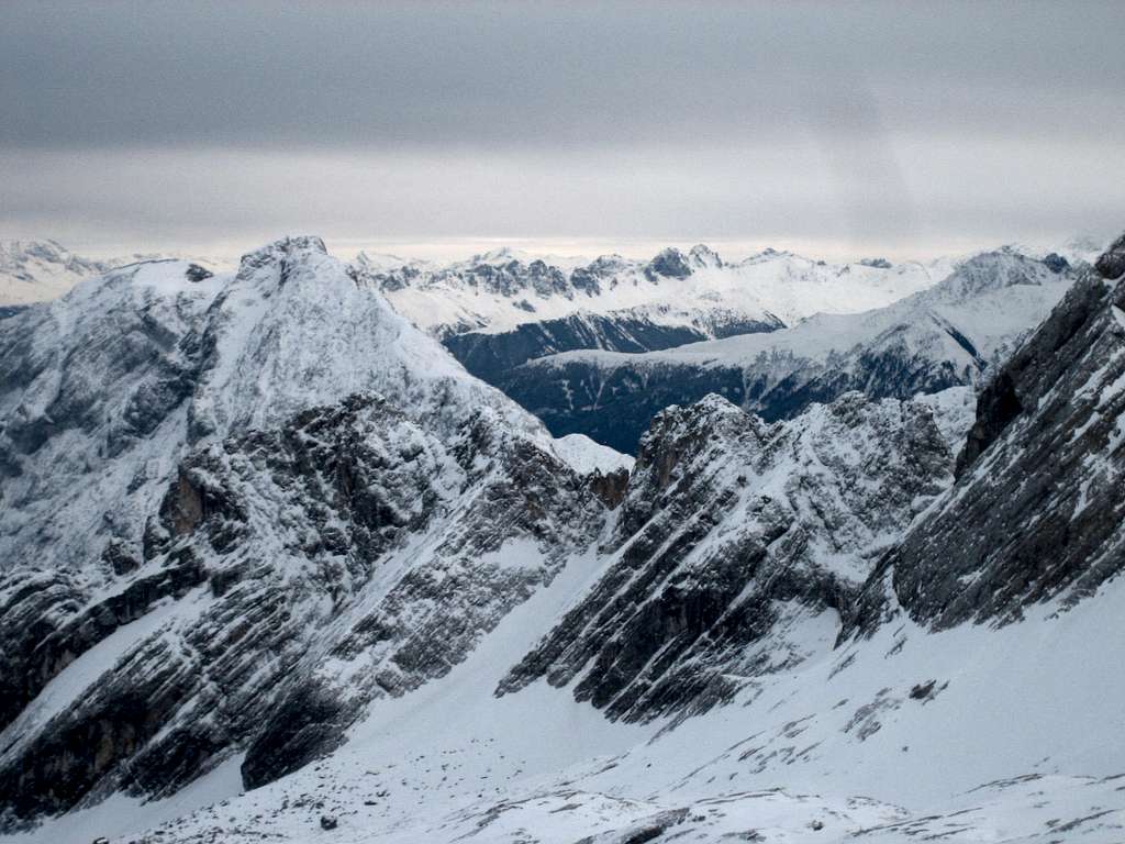View from the Zugspitze