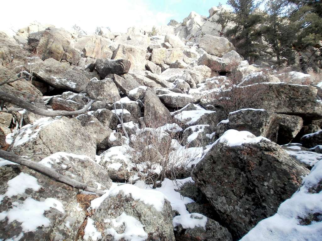 Rock and snow, western slopes
