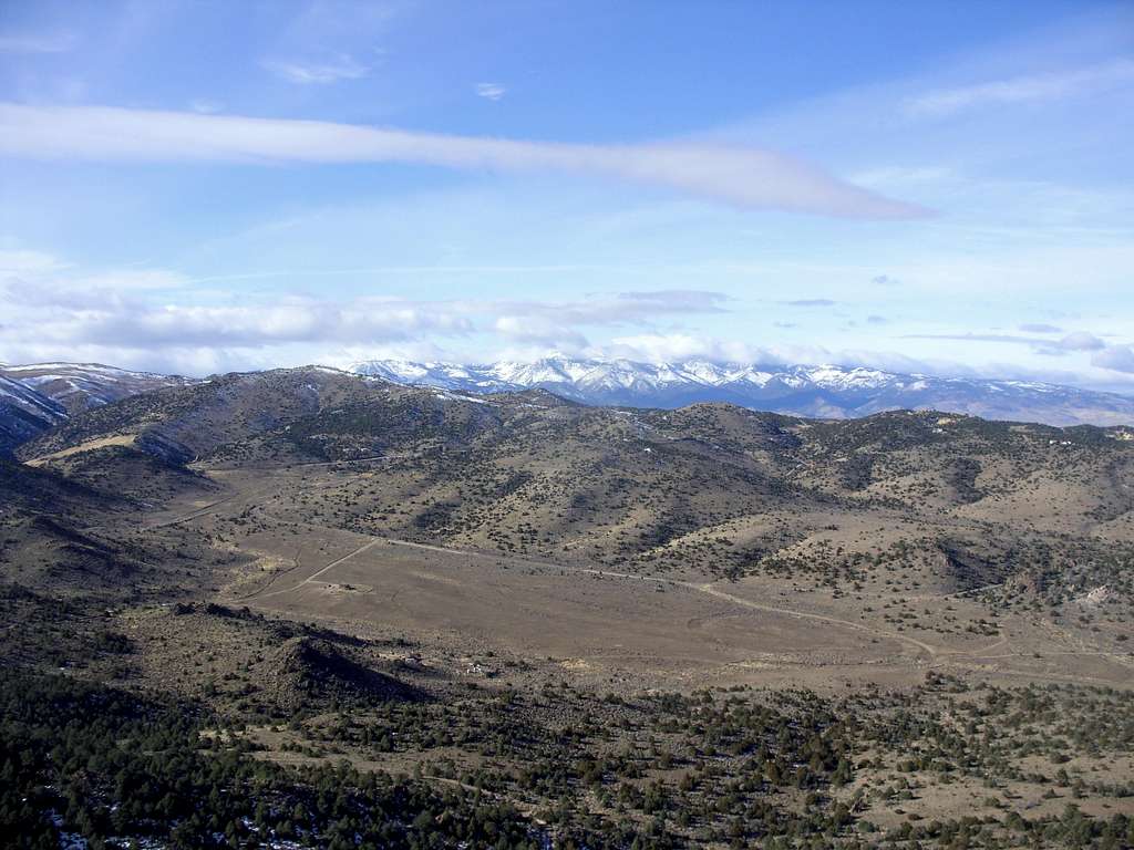 View of Long Valley from the summit of Peak 7036