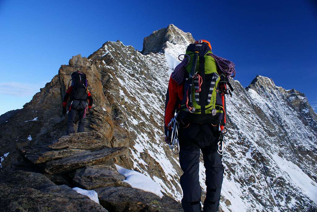 Beautiful summit trekking