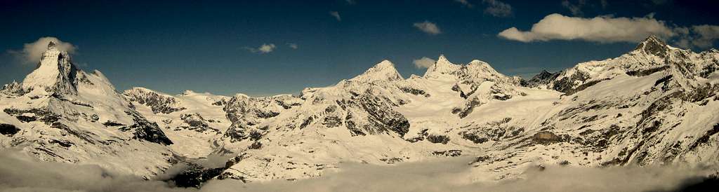 Panoramic view of Matterhorn