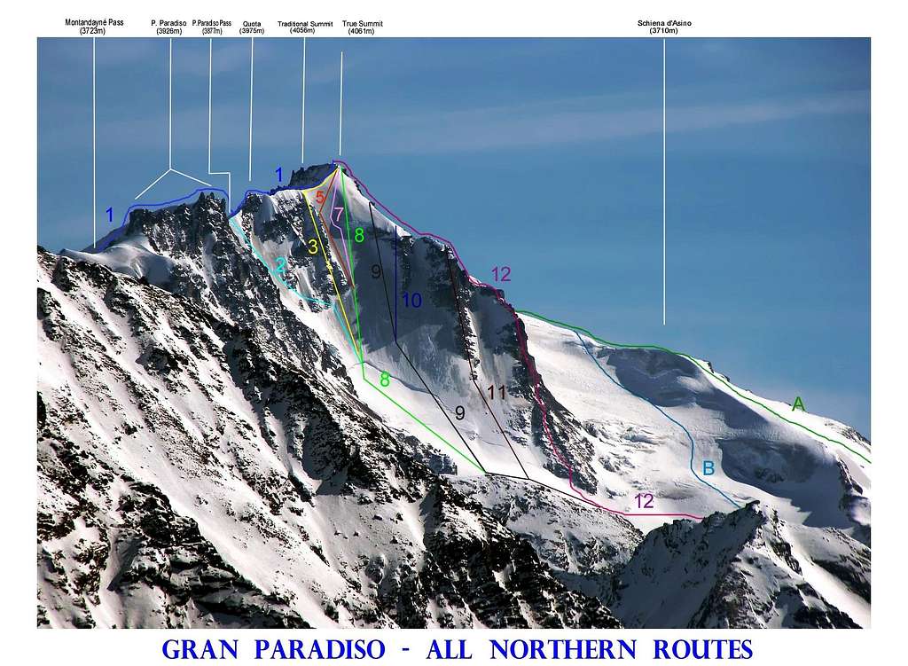 Gran Paradiso All Northern Routes
